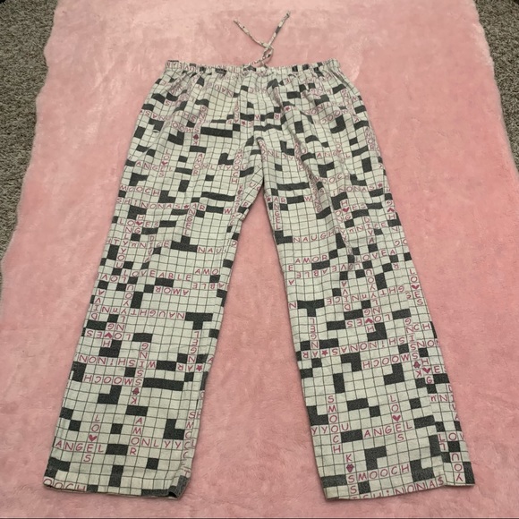 Intimates & Sleepwear Y2k Cute Crossword Pajamas Poshmark